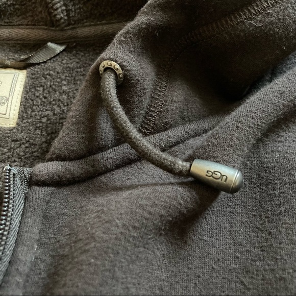 UGG Zip Up Hoodie, Brown, Size M. Excellent worn condition, like New!! - Picture 14 of 16